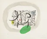 Fissures: one plate by Joan Miró, 1969, Etching and aquatint in colors, on Rives BFK paper, with full margins, sold Oct 2016