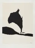Africa Suite: Africa 9 by Robert Motherwell, 1970, Screenprint in colors, on J. G. Green paper, with full margins, sold Oct 2016