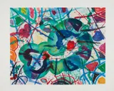 Sam Francis, Trietto 5, 1991, Aquatint in colors, on Fabriano paper, with full margins