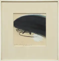 Miro Übermalt by Arnulf Rainer, 1965, Etching with gouache and hand-additions, on wove paper, the full sheet, contained in the original matting and frame, sold Oct 2016