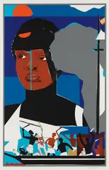 Slave Ship by Romare Bearden, 1972, Screenprint in colors, on wove paper, with full margins, sold Oct 2016