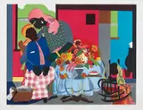 Morning by Romare Bearden, 1979, Lithograph in colors, on Somerset paper, with full margins, sold Oct 2016