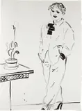 David Hockney, Celia Amused, 1979, Lithograph, on Japanese Toyoshi 80 paper, the full sheet