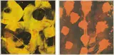 Marylyn Dintenfass, Good and Plenty 34 #5; and #9, 2003, Two oil monotypes in colors, on wove paper, with full margins