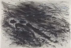 Susan Rothenberg, Untitled, 1983, Oil and charcoal drawing, on Rives BFK paper