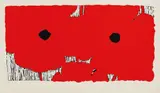 Donald Sultan, Red Poppies, July 24 2012