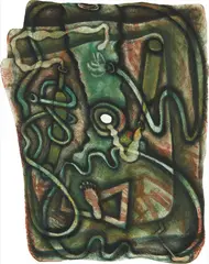 Undoing by Elizabeth Murray, 1988, Lithograph in Colors on Shaped Paper, offered Oct 2016
