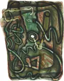 Elizabeth Murray, Undoing, 1988, Lithograph in Colors on Shaped Paper