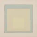 White Line Squares: White Line Square VII by Josef Albers, 1966, Lithograph in colors, on Arches Cover paper, with full margins, sold Oct 2016