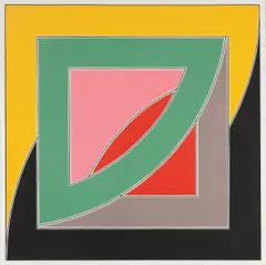 Referendum '70 by Frank Stella, 1970, Screenprint in colors, on Special Arjomari paper, with full margins, sold Oct 2016