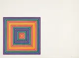 Honduras Lottery Co., from Multicolored Squares by Frank Stella, 1972, Lithograph in colors, on J. Green mould-made paper, with full margins, sold Oct 2016