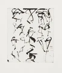 Etchings to Rexroth #5 by Brice Marden, 1986, Etching with aquatint, on Rives BFK paper, with full margins, sold Oct 2016