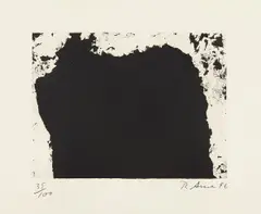 Richard Serra, Untitled, 1996, Etching, on Fabriano Murillo paper, with full margins