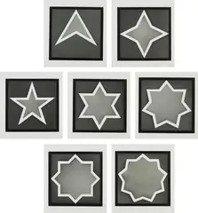 Stars - Light Center by Sol LeWitt, 1983, The complete set of seven etchings with aquatint, on Arches 88 paper, with full margins, sold Oct 2016