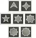 Sol LeWitt, Stars - Light Center, 1983, The complete set of seven etchings with aquatint, on Arches 88 paper, with full margins