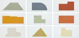 Robert Mangold, Multiple Panel Paintings, 1973-1976: A Book of Silk Screen Prints, 1977, The complete set of nine screenprints in colors, on Fabriano paper, with full margins,