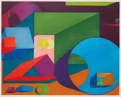 Liv by Al Held, 1992, Etching and aquatint in colors, on wove paper, with full margins, sold Oct 2016