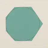 Robert Mangold, Distorted Circle Within a Polygon (Green)