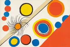 Nid d'araignée (Spider’s Nest) by Alexander Calder, 1975, Lithograph in colors, on wove paper, the full sheet, sold Oct 2016