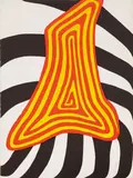 Zebra juane et zebra noir by Alexander Calder, 1976, Lithograph in colors, on wove paper, the full sheet, sold Oct 2016