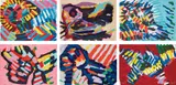 Six abstract prints by Karel Appel, circa 1978, Six lithographs in colors, on Arches, Somerset or wove paper, the full sheets, sold Oct 2016