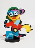 Karel Appel, Close Together, 1977, Wood multiple hand-painted in colors,