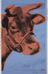 Andy Warhol, Cow, 1971, Screenprint in colors, on wallpaper, the full sheet