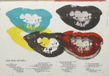 Andy Warhol, I Love Your Kiss Forever Forever, 1964, Lithograph in colors, on two sheets of wove paper, the full sheets
