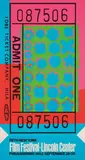 Andy Warhol, Lincoln Center Ticket, 1967, Offset lithograph in colors, on light-weight wove paper, the full sheet