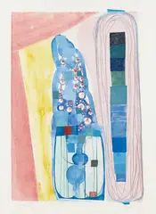 Amy Sillman, Untitled Big #1, 1999, Monotype in colors, on wove paper, with full margins