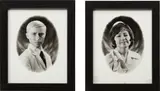 Untitled (Doctor and Nurse diptych) by Cindy Sherman, 1980-87, Gelatin silver print diptych, on semi-gloss double weight photo paper, with full margins, sold Oct 2016