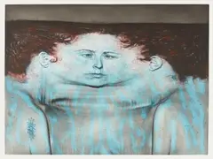 Kiki Smith, My Blue Lake, 1995, Photogravure with à la poupée inking and lithograph in colors, on mould-made En Tout Cas paper, with full margins