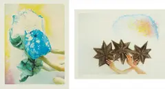 Miracle; and Cloud by Kiki Smith, 2012, Two Photopolymer prints in colors, on Hahnemühle paper, with full margins, sold Oct 2016