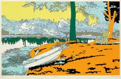 Francis Ruyter, Peckinpah, 1999, Screenprint in colors, on Moulin des Berger paper, with full margins