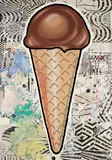 Donald Baechler, Chocolate Cone, 2007, Screenprint in colors, on wove paper, the full sheet,