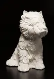 Puppy Vase by Jeff Koons, 1998, Glazed white ceramic vase,, sold Oct 2016