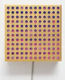 Leo Villareal, Bulbox 4.0, 2007, Gold-plated aluminum, LEDs, microcontroller and circuitry