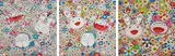 Kaikai and Kiki: Lots of Fun; Kaikai Kiki and Me-For Better Or Worse, In Good Times and Bad. The Weather Is Fine; and Kaikai Kiki and Me - The Shocking Truth Revealed! by Takashi Murakami, 2009-2010, Three offset lithographs in colors, on smooth wove paper, the full sheets, sold Oct 2016