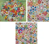 Takashi Murakami, Maiden in the Yellow Straw Hat; Open your Hands Wide; and Such Cute Flowers