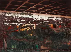New York by Gerhard Richter, 1989, Unique chromogenic print with oil paint, sold Apr 2016
