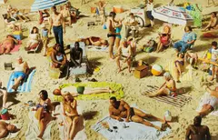 Crowd #3 (Pelican Beach) by Alex Prager, 2013, Archival pigment print, flush-mounted, sold Apr 2016