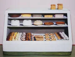 Sharon Core, Bakery Counter, 2004, Chromogenic print, printed later, face-mounted to Plexiglas