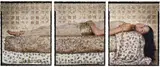 Bullet Revisited #3 by Lalla Essaydi, 2012, Chromogenic print triptych, offered Apr 2016