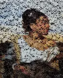 Orphan Girl at the Cemetery, after Eugene Delacroix from Gordian Puzzles by Vik Muniz, 2007, Chromogenic print, offered Apr 2016