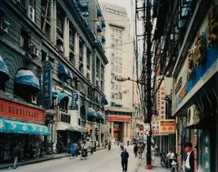 Jiangxi Zhong Lu, Shanghai by Thomas Struth, 1996, Chromogenic print, flush-mounted, sold Apr 2016