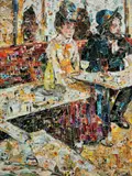 Vik Muniz, The Absinthe Drinker, after Edgar Degas from Pictures of Magazines II