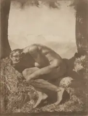 Im Schoße der Natur (In the Bosom of Nature) by Rudolf Koppitz, 1923, Bromoil print, offered Apr 2016