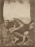 Rudolf Koppitz, Im Schoße der Natur (In the Bosom of Nature), 1923, Bromoil print