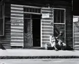 Walker Evans, Barber Shop, Southern Town [Vicksburg, Mississippi], 1936, Gelatin silver print, print date unknown