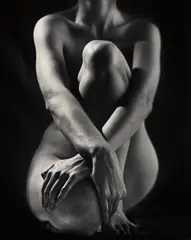 Classic Torso with Hands by Ruth Bernhard, 1952, Gelatin silver print, printed later, sold Apr 2016